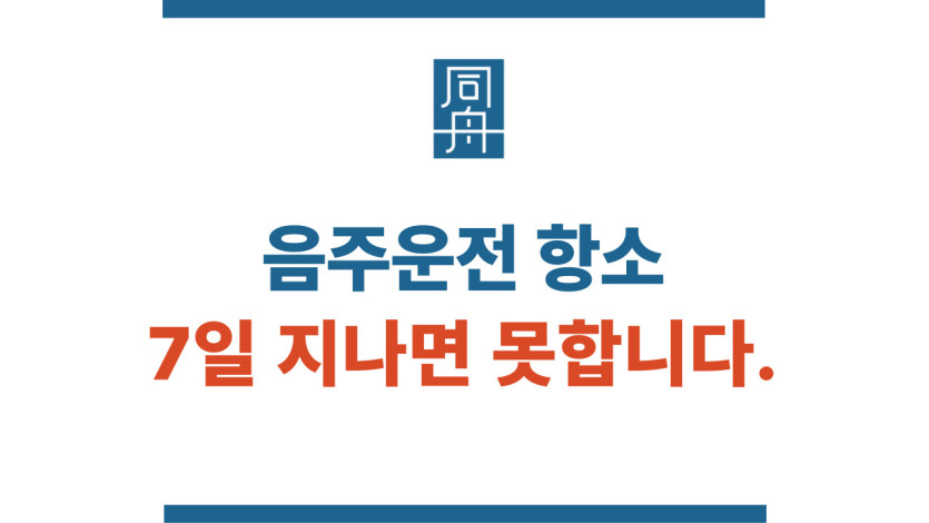 음주운전 항소