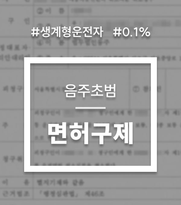 음주행정심판기각