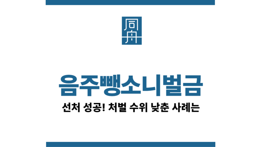 음주뺑소니벌금