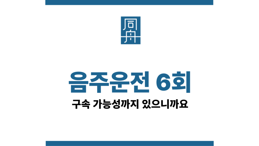 음주운전 6회