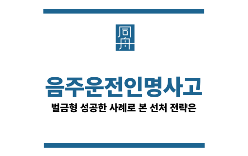 음주운전인명사고