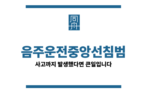 음주운전중앙선침범