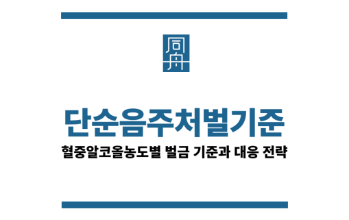 단순음주처벌기준