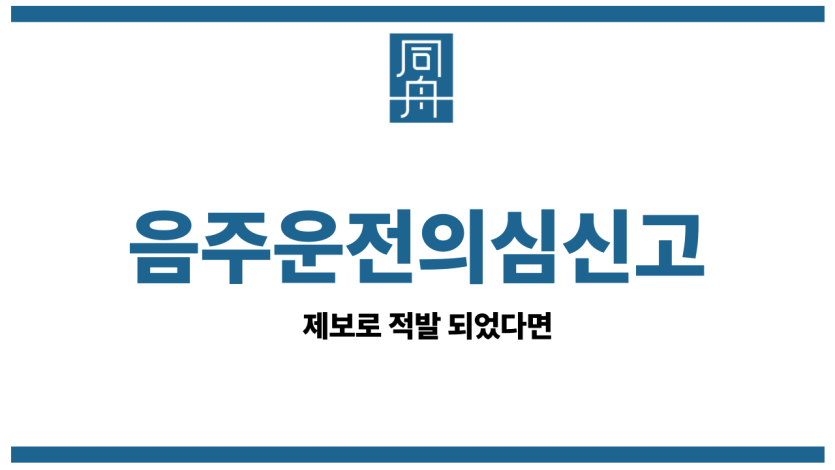 음주운전의심신고