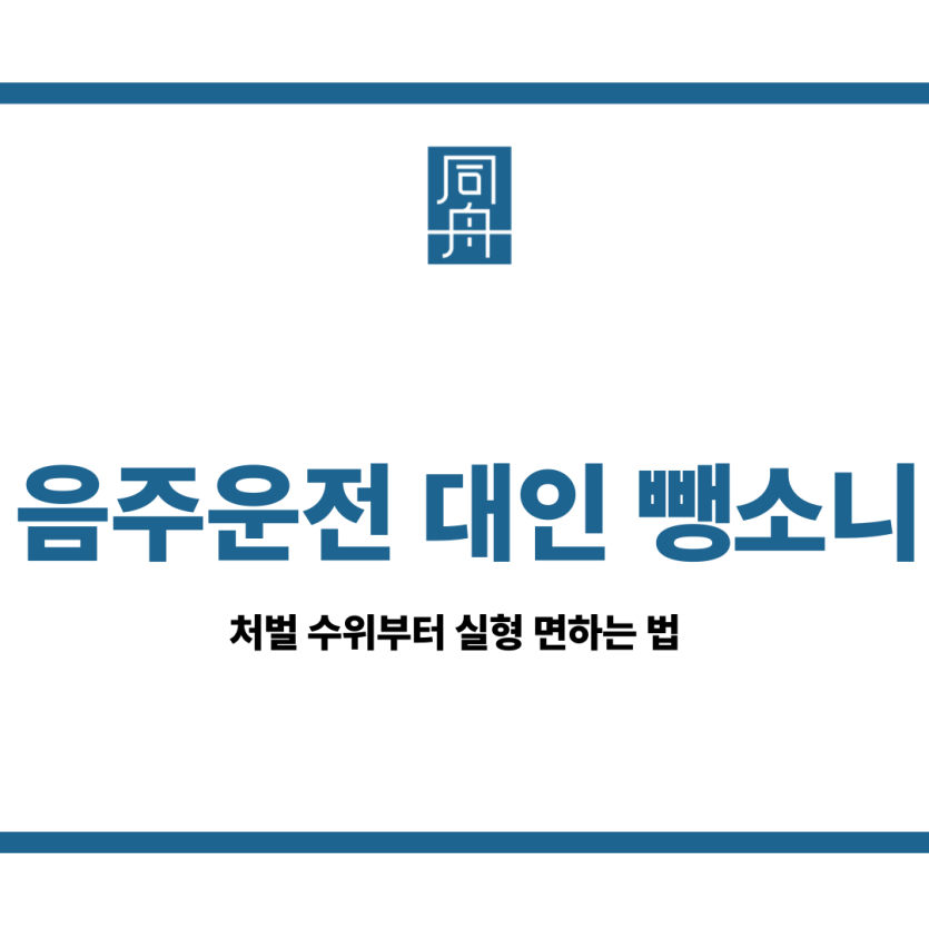 음주운전 대인 뺑소니