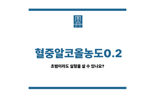 혈중알코올농도0.2