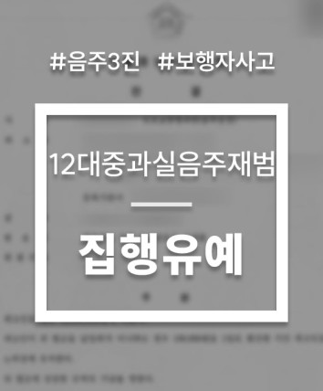 12대중과실교통사고