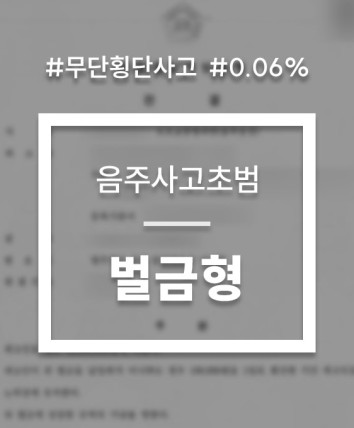 무단횡단 음주사고