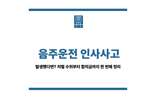 음주운전 인사사고
