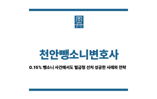 천안뺑소니변호사
