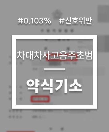음주운전 차대차사고