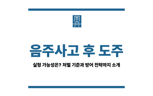 음주사고 후 도주
