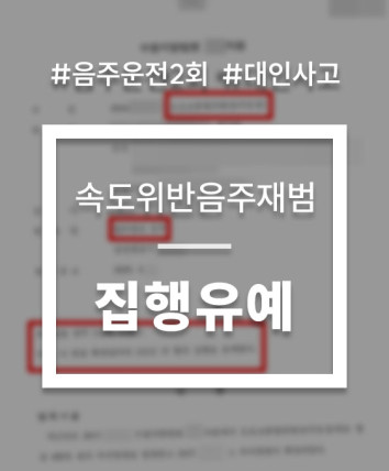 음주운전 속도위반