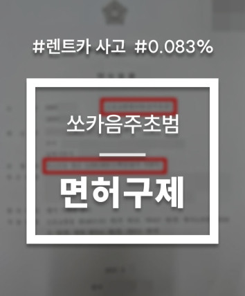 쏘카음주운전