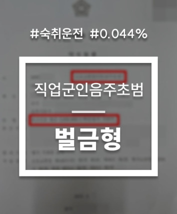 군인음주운전처벌