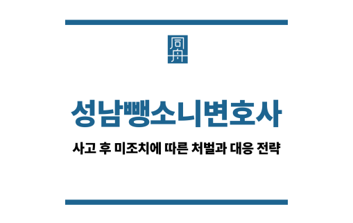 성남뺑소니변호사