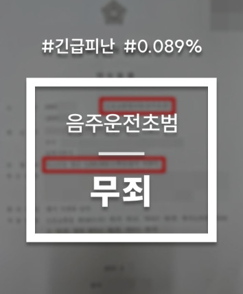 음주운전 긴급피난
