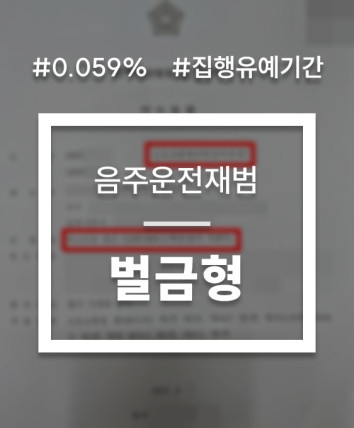 집행유예기간중음주운전