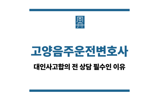 고양음주운전변호사