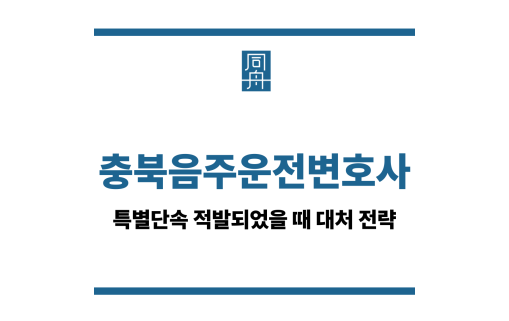 충북음주운전변호사