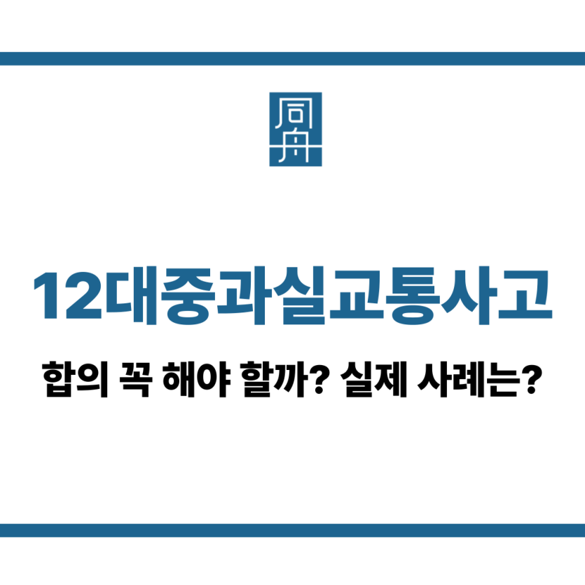 12대중과실교통사고
