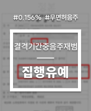 결격기간 중 음주운전