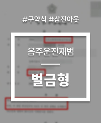 음주운전구약식