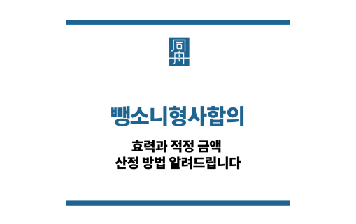 뺑소니형사합의