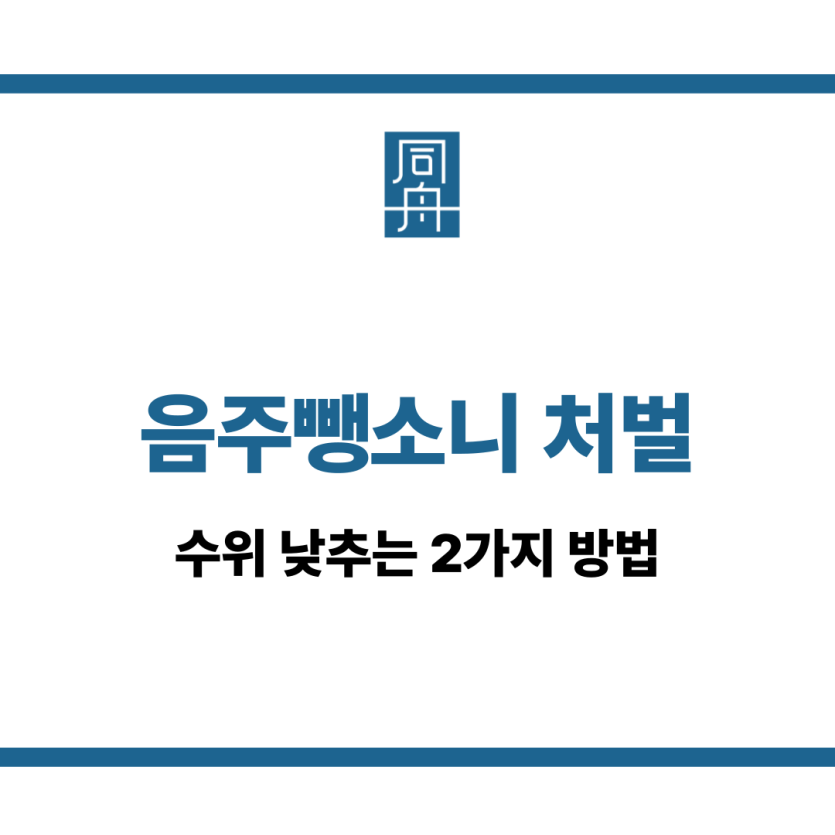 음주뺑소니 처벌