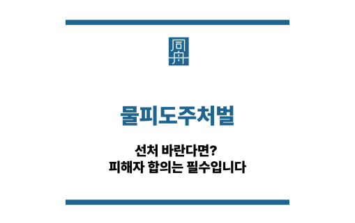 물피도주처벌