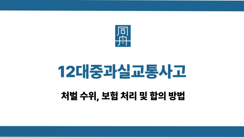 12대중과실교통사고