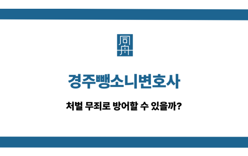경주뺑소니변호사