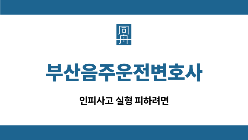 부산음주운전변호사