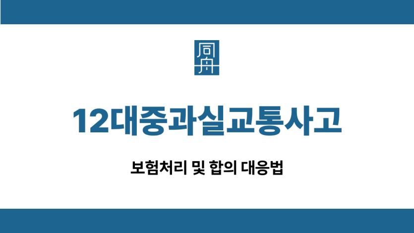 12대중과실교통사고