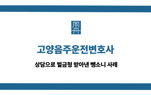 고양음주운전변호사