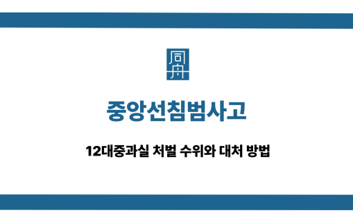 중앙선침범사고 처벌 수위