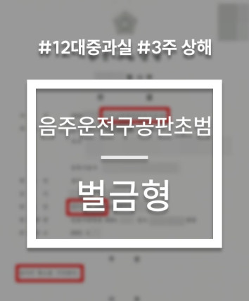 음주운전초범구공판