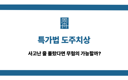 특가법 도주치상 무혐의