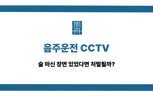 음주운전 CCTV 처벌