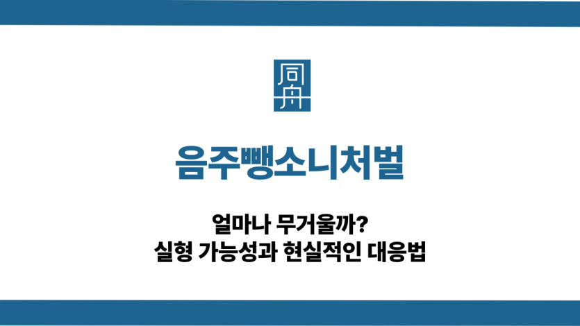 음주뺑소니처벌 실형 가능성