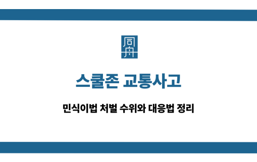 스쿨존 교통사고 민식이법 처벌