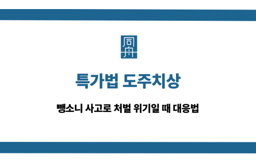 특가법 도주치상 처벌 대응법