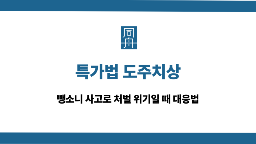 특가법 도주치상 처벌 대응법
