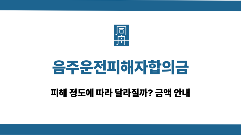 음주운전피해자합의금 대응 상담