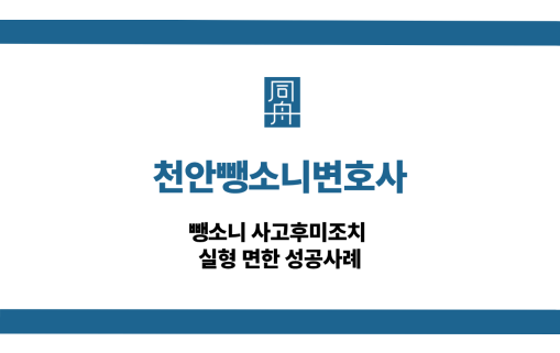 천안뺑소니변호사 선처 상담
