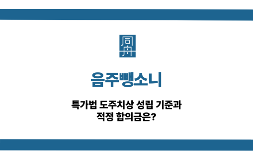 음주뺑소니 특가법 도주치상 기준