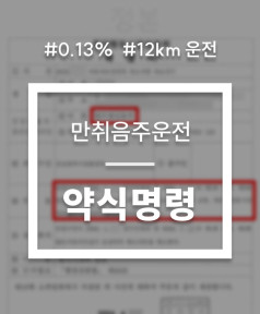 만취음주운전 0.130% 벌금 700만원 사례